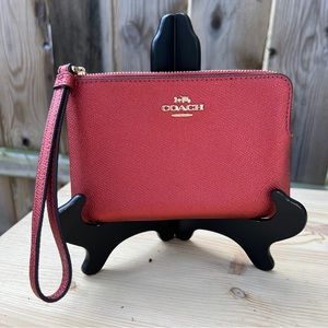 Coach wristlet color red